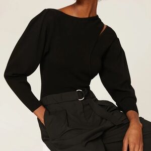 A.L.C. Classic Black Sleeveless Top